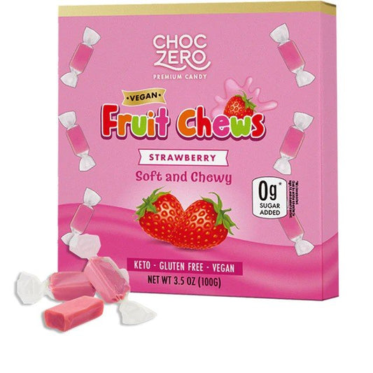 Vegan Fruit Chews, Strawberry - 100 grams