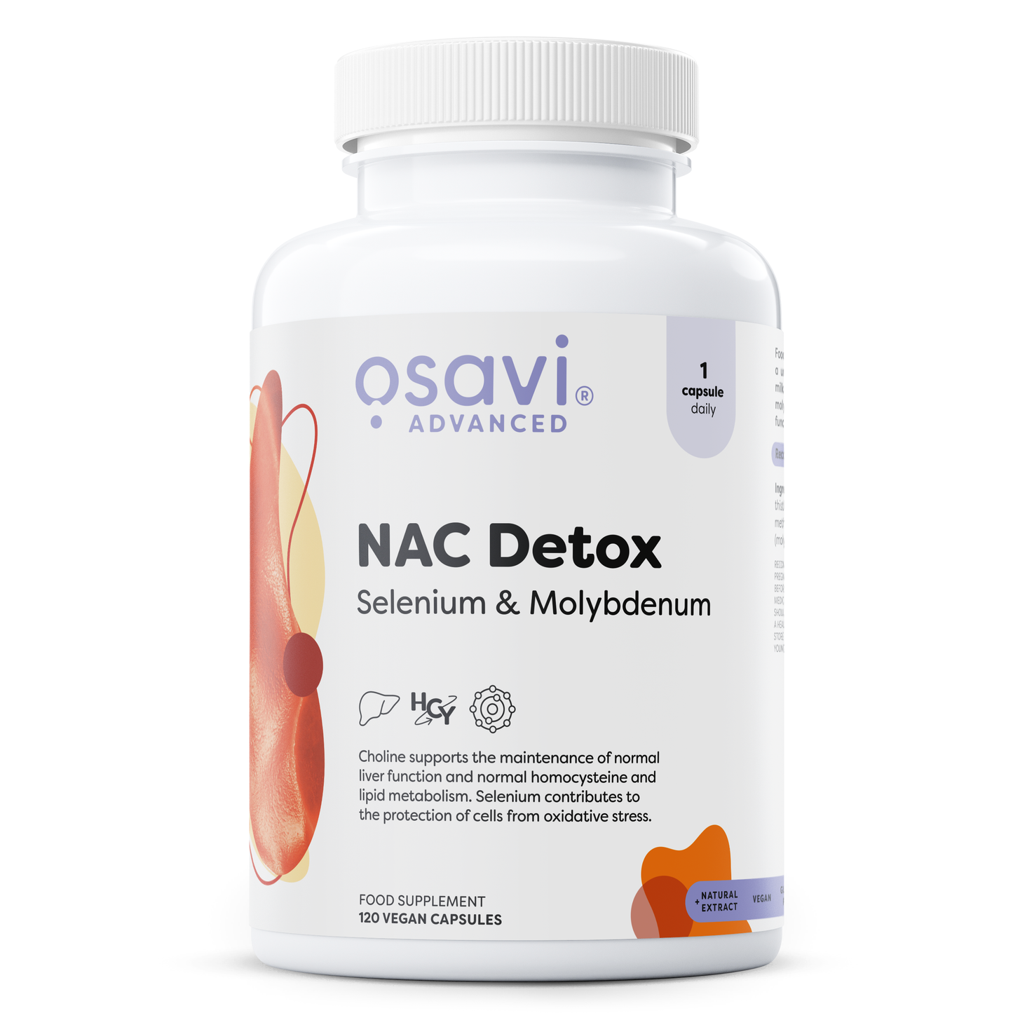 NAC Detox, Selenium & Molybdenum - 120 vegan caps