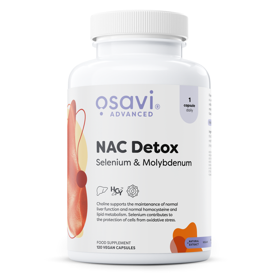 NAC Detox, Selenium & Molybdenum - 120 vegan caps