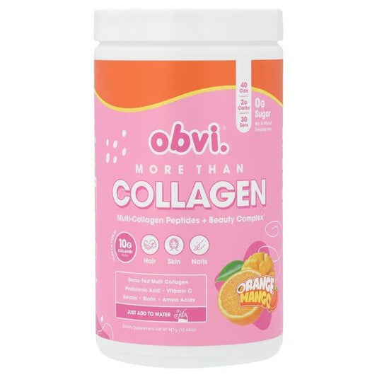 More Than Collagen Multi-Collagen Peptides + Beauty Complex, Orange Mango - 381 grams