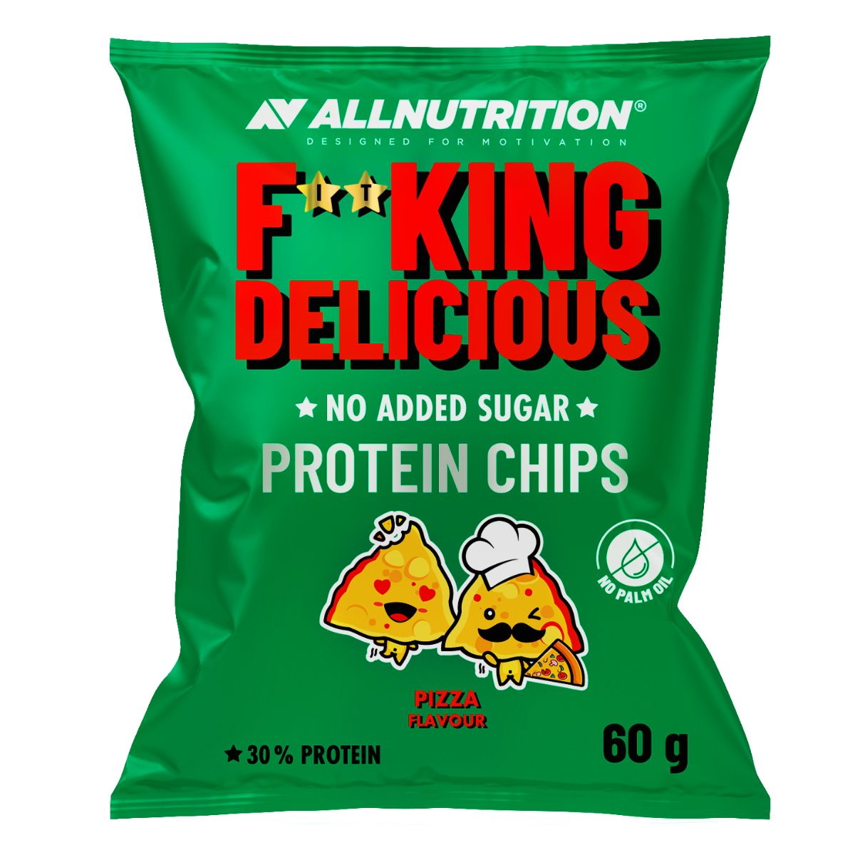 Fitking Delicious Protein Chips, Pizza - 60 grams