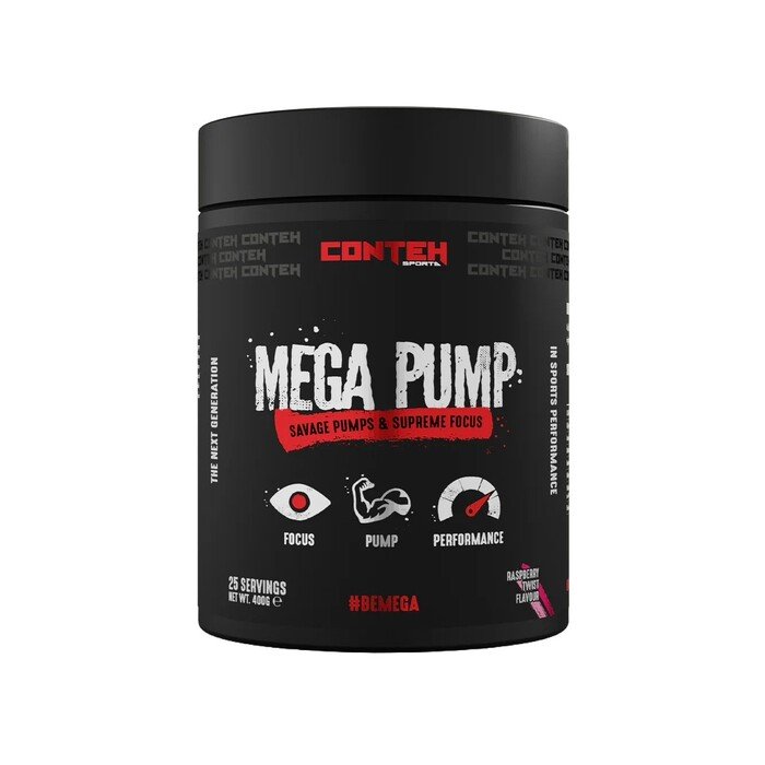 Mega Pump, Raspberry Twist - 400 grams
