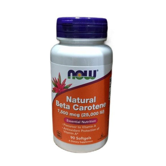 Beta Carotene Natural, 7 500 mcg (25 000 IU) - 90 softgels