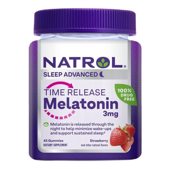 Melatonin Time Release, 3mg (Strawberry) - 45 gummies