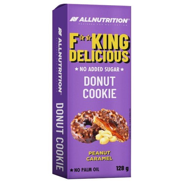 Fitking Delicious Donut Cookie, Peanut Caramel - 128 grams