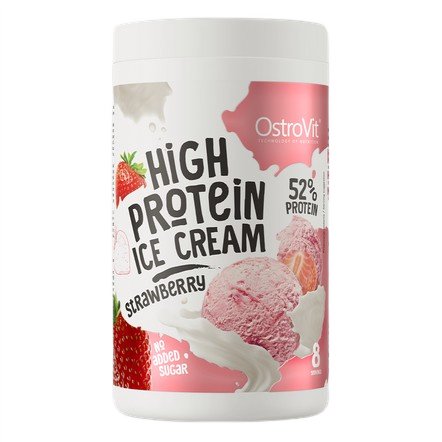High Protein Ice Cream, Strawberry - 400 grams