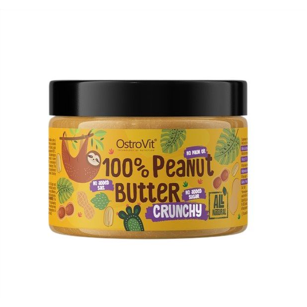100% Peanut Butter, Crunchy - 500 grams