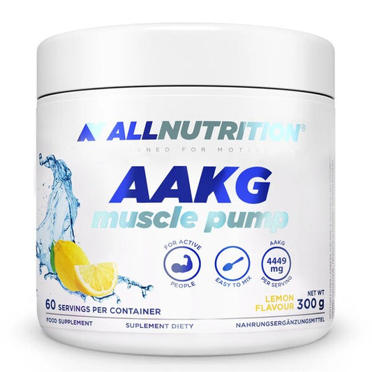 AAKG Muscle Pump, Lemon - 300 grams