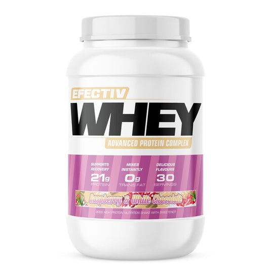Whey Protein, Raspberry & White Chocolate - 900 grams