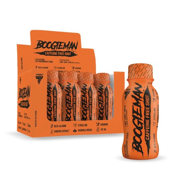 BoogieMan Shot, Peach Ice Tea - 12 x 100 ml.