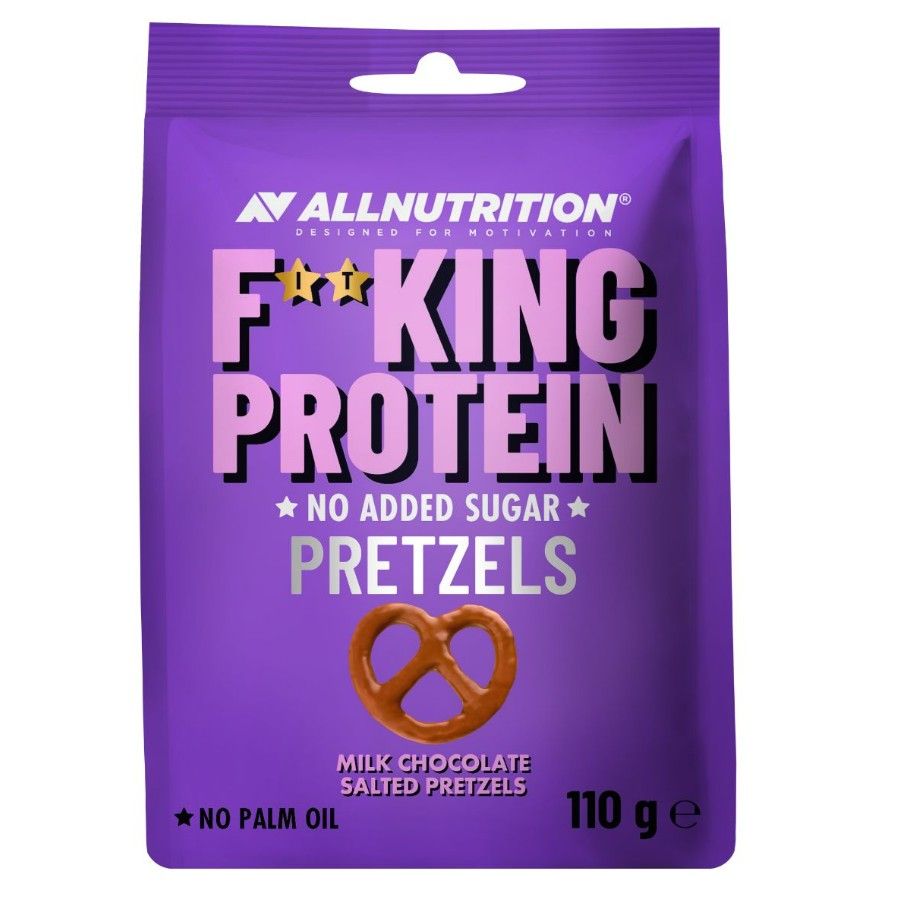 Fitking Protein Pretzels, Milk Chocolate Salted - 110 grams