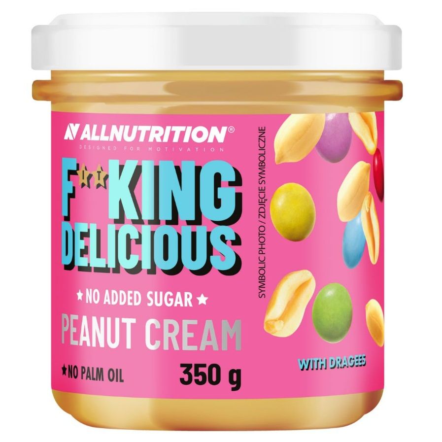 Fitking Delicious Peanut Cream, with Dragees - 350 grams