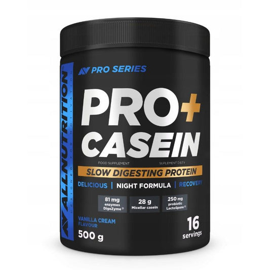 Pro+ Casein, Vanilla Cream - 500 grams