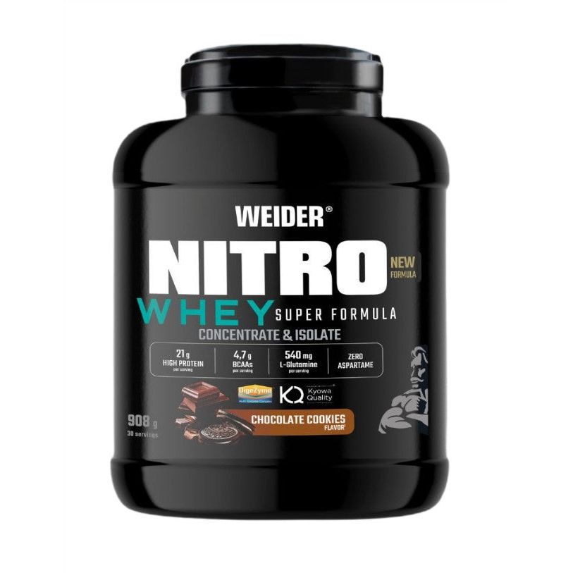 Nitro Whey Super Formula, Chocolate Cookies - 908 grams