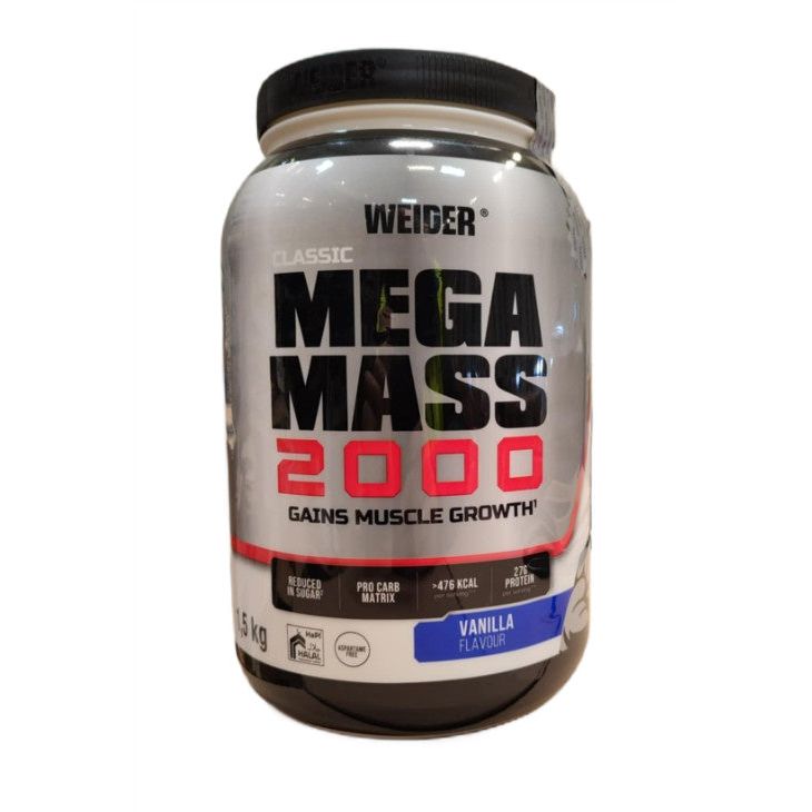 Mega Mass 2000, Vanilla - 1500 grams