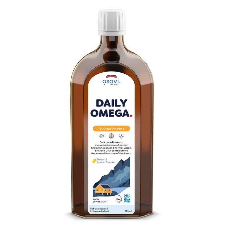 Daily Omega, 1600mg Omega 3 (Natural Lemon) - 500 ml.