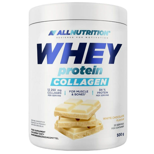 Whey Protein Collagen, White Chocolate - 500 grams
