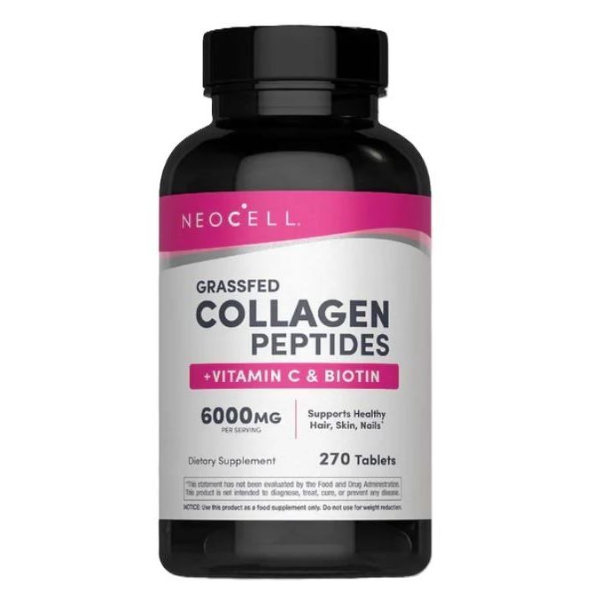 Grassfed Collagen Peptides + Vitamin C & Biotin - 270 tablets