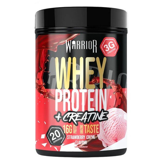 Whey Protein + Creatine, Strawberry Creme - 500 grams