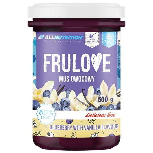 Frulove Mousse, Blueberry with Vanilla - 500 grams