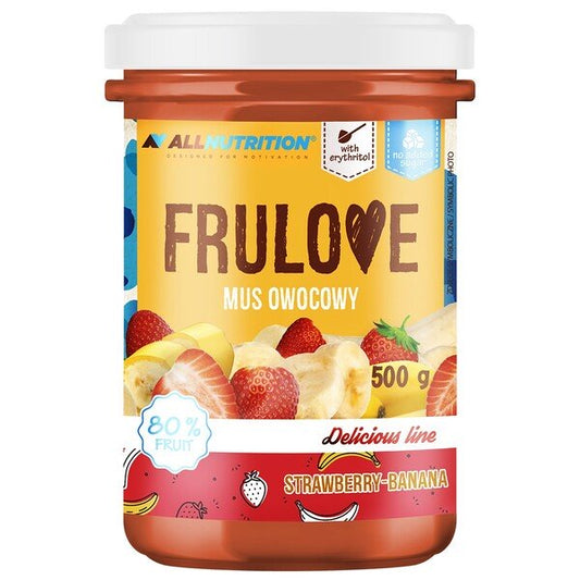 Frulove Mousse, Strawberry-Banana - 500 grams