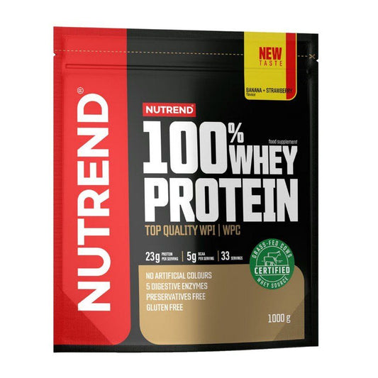 100% Whey Protein, Banana + Strawberry - 1000 grams