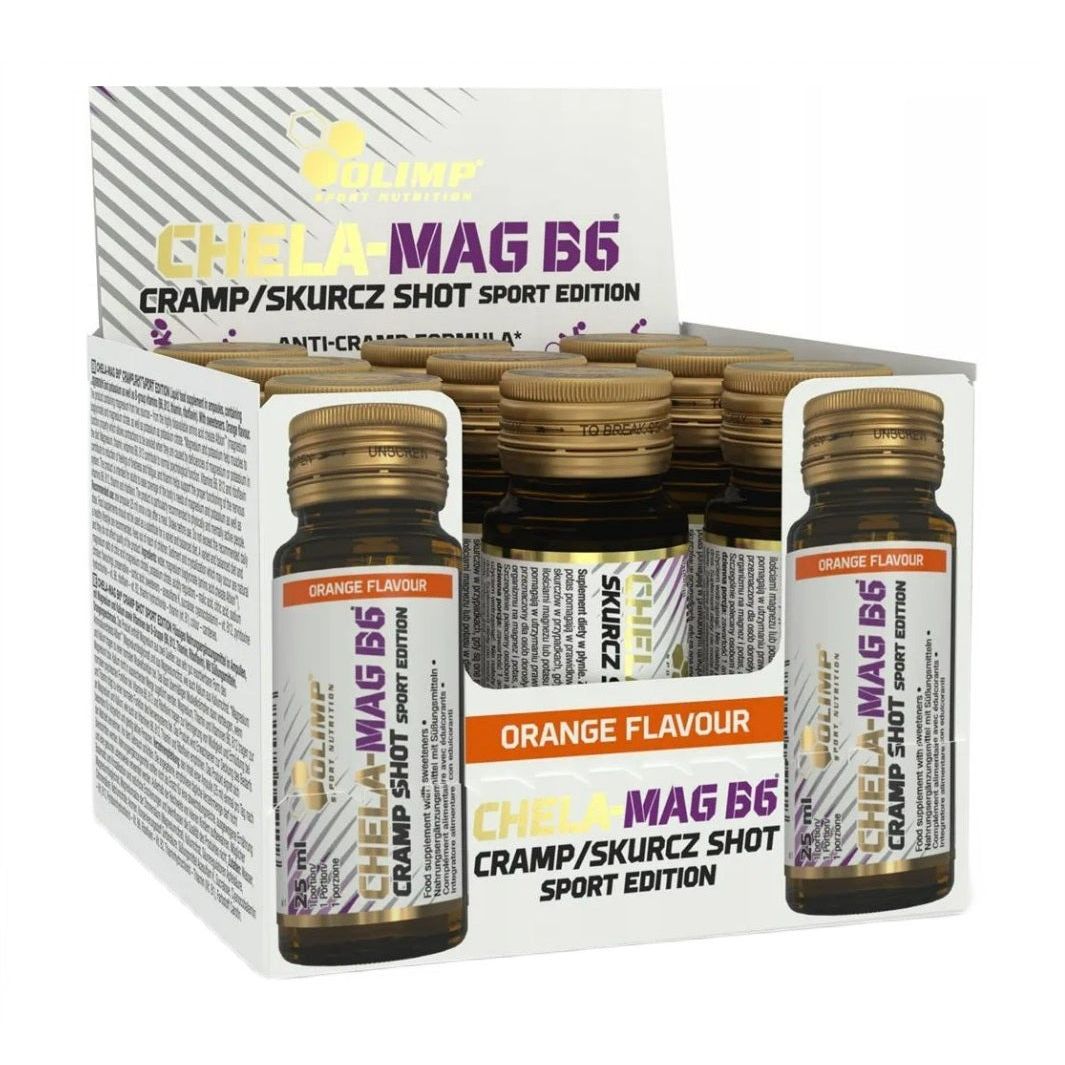 Chela-Mag B6 Cramp Shot, Orange - 9 x 25 ml.