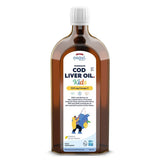 Norwegian Cod Liver Oil Kids, 500mg Omega 3 (Lemon) - 500 ml.