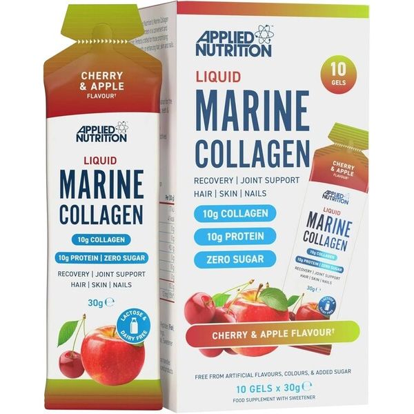 Liquid Marine Collagen, Cherry & Apple - 10 x 30g
