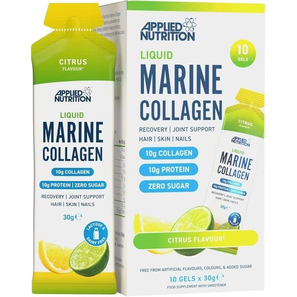 Liquid Marine Collagen, Citrus - 10 x 30g