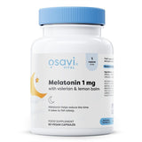 Melatonin with Valerian & Lemon Balm, 1mg - 60 vegan caps