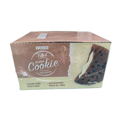Filled Protein Cookie, Chocolate-Vanilla - 10 x 70g