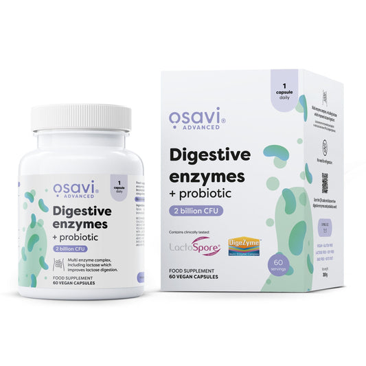 Digestive enzymes + probiotic - 60 vegan caps