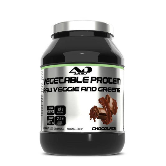Vegetable Protein Raw Veggie and Greens, Chocolate - 750 grams