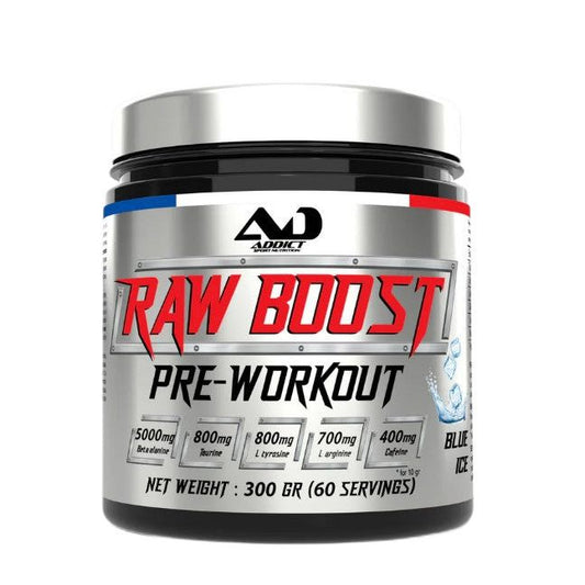 Raw Boost Pre-Workout, Blue Ice - 300 grams