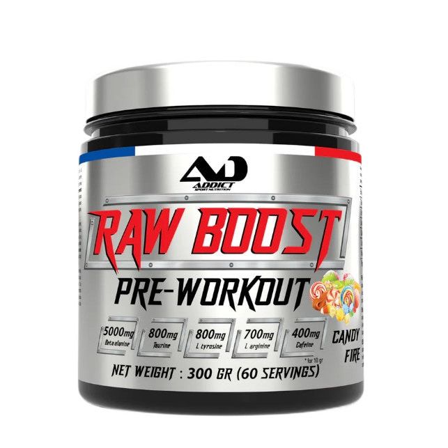 Raw Boost Pre-Workout, Candy Fire - 300 grams