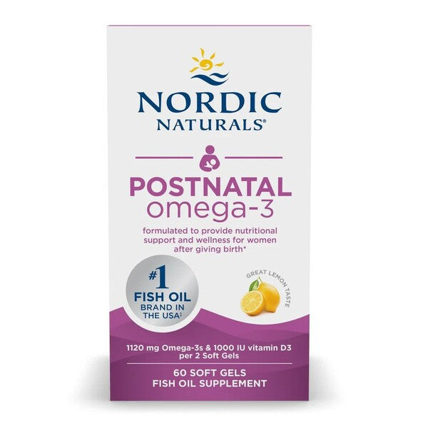 Postnatal Omega-3, 1120mg Lemon (EAN 768990891205) - 60 softgels