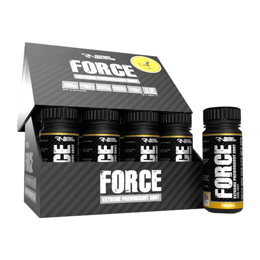 Force Extreme Pre-Workout Shot, Pineapple - 12 x 60 ml.